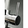 image:imageGourmetier LS8710DLSP Concord SingleHandle Kitchen Faucet with Side Sprayer Matte BlackPolished Chrome