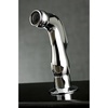 image:imageGourmetier LS8710DLSP Concord SingleHandle Kitchen Faucet with Side Sprayer Matte BlackPolished Chrome