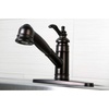 image:imageKingston Brass GSC7571TL Gourmetier Templeton 8Inch Centerset Single Handle Kitchen Faucet with PullOut Wand Polished ChromeOil Rubbed Bronze