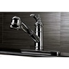 image:imageKingston Brass GSC7571TL Gourmetier Templeton 8Inch Centerset Single Handle Kitchen Faucet with PullOut Wand Polished ChromePolished Chrome