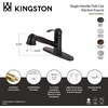 image:imageKingston Brass GSC7575WEL PullOut Kitchen Faucet 8916 in Spout Reach Oil Rubbed BronzeMatte Black
