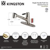 image:imageKingston Brass GSC8578DKL Kaiser PullOut Sprayer Kitchen Faucet Brushed Nickel 1038 x 875 x 881Brushed Nickel