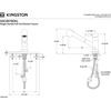 image:imageKingston Brass GSC8578DKL Kaiser PullOut Sprayer Kitchen Faucet Brushed Nickel 1038 x 875 x 881Brushed Nickel