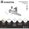 image:imageKingston Brass GSC8578DKL Kaiser PullOut Sprayer Kitchen Faucet Brushed Nickel 1038 x 875 x 881Polished Chrome