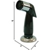 image:imageKingston Brass Gourmetier KBS122SP Kitchen Faucet Sprayer BlackBlackChrome