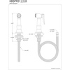 image:imageKingston Brass Gourmetier KBSPR35 Kitchen Faucet Sprayer with Hose Oil Rubbed BronzePolished Brass