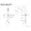 image:imageKingston Brass KB701 PullOut Kitchen Faucet Polished ChromeOil Rubbed Bronze