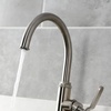 image:imageKingston Brass KS2433KL Whitaker SingleHandle Kitchen Faucet with Brass Sprayer Antique BrassBrushed Nickel
