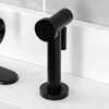 image:imageKingston Brass KS2433KL Whitaker SingleHandle Kitchen Faucet with Brass Sprayer Antique BrassMatte Black