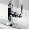 image:imageKingston Brass KS2433KL Whitaker SingleHandle Kitchen Faucet with Brass Sprayer Antique BrassPolished Chrome