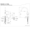 image:imageKingston Brass KS2433KL Whitaker SingleHandle Kitchen Faucet with Brass Sprayer Antique BrassPolished Chrome