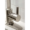 image:imageKingston Brass LS8710CTLBS Continental SingleHandle Kitchen Faucet with Brass Sprayer Matte BlackBrushed Nickel