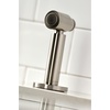 image:imageKingston Brass LS8710CTLBS Continental SingleHandle Kitchen Faucet with Brass Sprayer Matte BlackBrushed Nickel