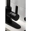 image:imageKingston Brass LS8710CTLBS Continental SingleHandle Kitchen Faucet with Brass Sprayer Matte BlackMatte Black