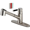 image:imageKingston Brass GSC8578DKL Kaiser PullOut Sprayer Kitchen Faucet Brushed Nickel 1038 x 875 x 881Brushed Nickel