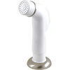 image:imageKingston Brass KBS756SP Kitchen Side Sprayer Antique CopperWhite Sprayer with Brushed Nickel Flange