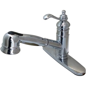 image:imageKingston Brass GSC7571TL Gourmetier Templeton 8Inch Centerset Single Handle Kitchen Faucet with PullOut Wand Polished ChromePolished Chrome