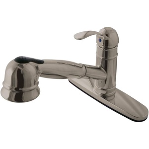 image:imageKingston Brass GSC7575WEL PullOut Kitchen Faucet 8916 in Spout Reach Oil Rubbed BronzeBrushed Nickel