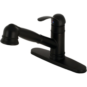 image:imageKingston Brass GSC7575WEL PullOut Kitchen Faucet 8916 in Spout Reach Oil Rubbed BronzeMatte Black