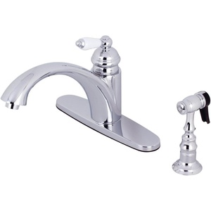 image:imageKingston Brass KS6571PLBS SingleHandle Kitchen Faucet Polished Chrome