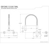 image:imageGourmetier GS1247AL Heritage TwoHandle WallMount PullDown Sprayer Kitchen Faucet Brushed BrassMatte Black