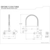 image:imageGourmetier GS1247AX Heritage TwoHandle WallMount PullDown Sprayer Kitchen Faucet Brushed BrassBrushed Brass