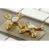 image:imageGourmetier GS1247AX Heritage TwoHandle WallMount PullDown Sprayer Kitchen Faucet Brushed BrassBrushed Brass