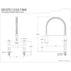 image:imageGourmetier GS1247AX Heritage TwoHandle WallMount PullDown Sprayer Kitchen Faucet Brushed BrassBrushed Nickel
