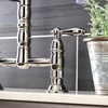 image:imageGourmetier GS1275AL Heritage TwoHandle DeckMount PullDown Sprayer Kitchen Faucet Oil Rubbed BronzeBrushed Brass