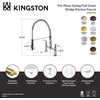 image:imageGourmetier GS1275AL Heritage TwoHandle DeckMount PullDown Sprayer Kitchen Faucet Oil Rubbed BronzeOil Rubbed Bronze