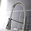 image:imageGourmetier GS1276AX Heritage TwoHandle DeckMount PullDown Sprayer Kitchen Faucet Polished NickelPolished Nickel