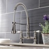 image:imageGourmetier GS1276AX Heritage TwoHandle DeckMount PullDown Sprayer Kitchen Faucet Polished NickelPolished Nickel