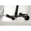 image:imageGourmetier GS8180DL Concord 2Handle Wall Mount PullDown Kitchen Faucet Matte BlackMatte Black