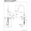 image:imageGourmetier GSY7771ACL American Classic SingleHandle PullDown Sprayer Kitchen Faucet Polished ChromeNaples Bronze