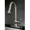 image:imageGourmetier GSY7771ACL American Classic SingleHandle PullDown Sprayer Kitchen Faucet Polished ChromeOil Rubbed Bronze