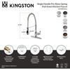 image:imageGourmetier GSY8898ACL American Classic SingleHandle PreRinse Kitchen Faucet Brushed NickelMatte Black