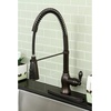image:imageGourmetier GSY8898ACL American Classic SingleHandle PreRinse Kitchen Faucet Brushed NickelOil Rubbed Bronze