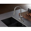 image:imageGourmetier LS2721NYL SingleHandle PullDown Kitchen Faucet Polished ChromeBrushed Nickel