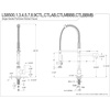 image:imageGourmetier LS8500CTL Continental SingleHandle PreRinse Kitchen Faucet Matte BlackMatte Black