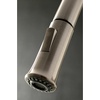 image:imageGourmetier LS8620DL Concord SingleHandle PullDown Kitchen Faucet Matte BlackBrushed Nickel