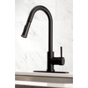 image:imageGourmetier LS8620DL Concord SingleHandle PullDown Kitchen Faucet Matte BlackMatte Black