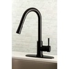 image:imageGourmetier LS8620DL Concord SingleHandle PullDown Kitchen Faucet Matte BlackMatte Black