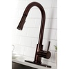 image:imageGourmetier LS8620DL Concord SingleHandle PullDown Kitchen Faucet Matte BlackOil Rubbed Bronze