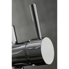 image:imageGourmetier LS8620DL Concord SingleHandle PullDown Kitchen Faucet Matte BlackPolished Chrome