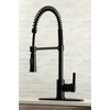 image:imageGourmetier LS8670CTL Continental SingleHandle PreRinse Kitchen Faucet Matte BlackMatte Black