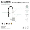 image:imageGourmetier LS8670CTL Continental SingleHandle PreRinse Kitchen Faucet Matte BlackMatte Black
