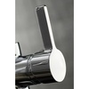 image:imageGourmetier LS8670CTL Continental SingleHandle PreRinse Kitchen Faucet Matte BlackPolished Chrome