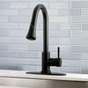 image:imageGourmetier LS8727DL Concord SingleHandle PullDown Kitchen Faucet Matte BlackChromeMatte Black