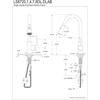 image:imageGourmetier LS8727DL Concord SingleHandle PullDown Kitchen Faucet Matte BlackChromeMatte Black
