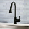 image:imageGourmetier LS8727DL Concord SingleHandle PullDown Kitchen Faucet Matte BlackChromeMatte Black